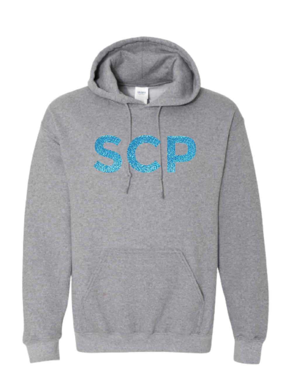 Hoodie Sweatshirt-GLITTER SCP Center Chest Logo