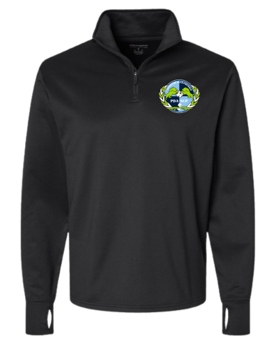 SCP Quarter-Zip Pullover Sweatshirt – Champion – “PDA/SCP” Left-Chest Logo (Limited Quantities) – Adult