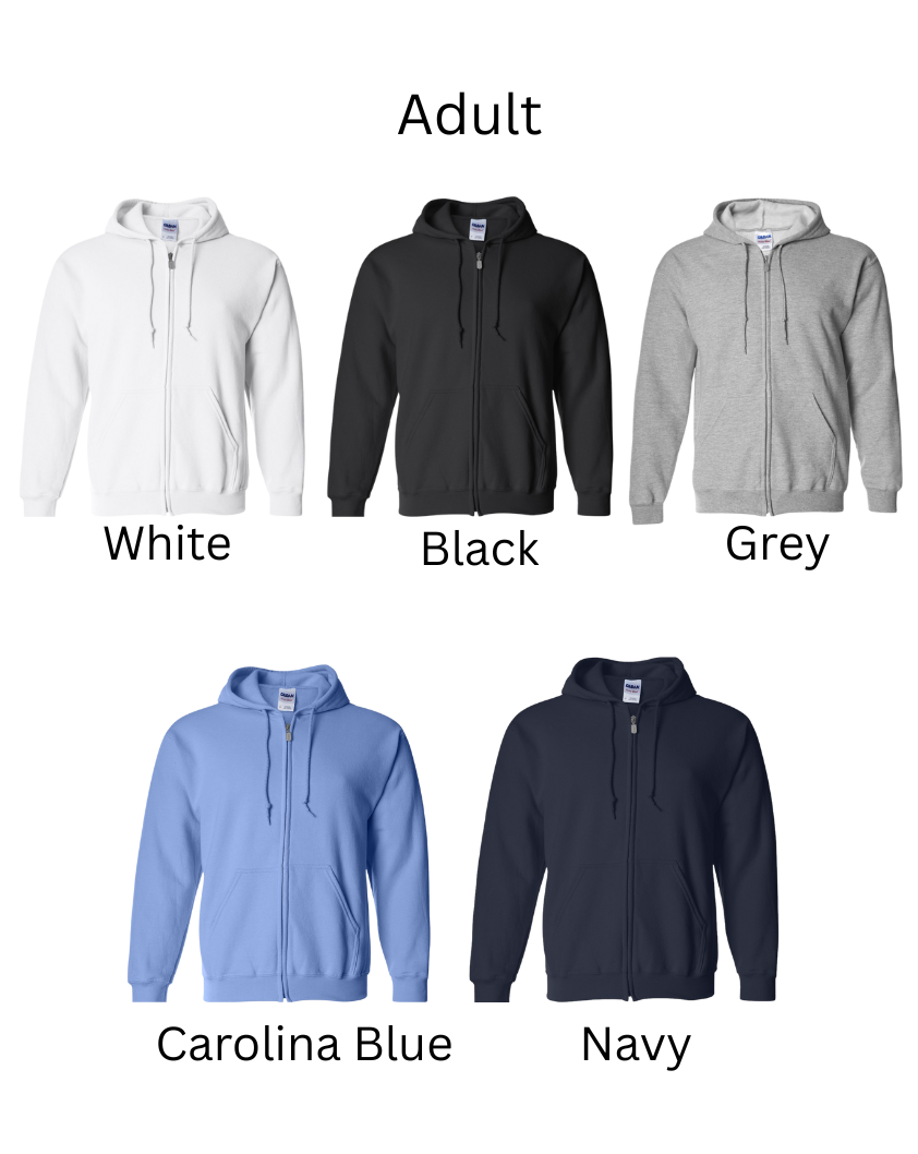 SCP Full-Zip Hoodie – “PDA/SCP” Left-Chest Logo – Adult