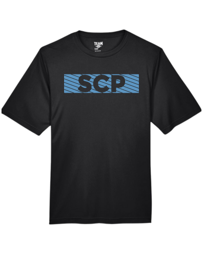 SCP Performance Tee – “Striped” Block Design (“SOCCER” Text Optional) – Youth