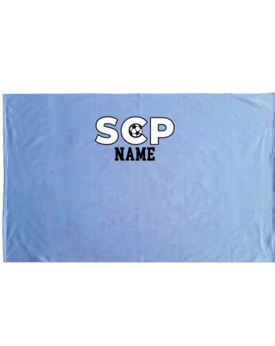 MV Sport Oversized Sweatshirt Blanket-SCP Logo with Soccer Ball & Name