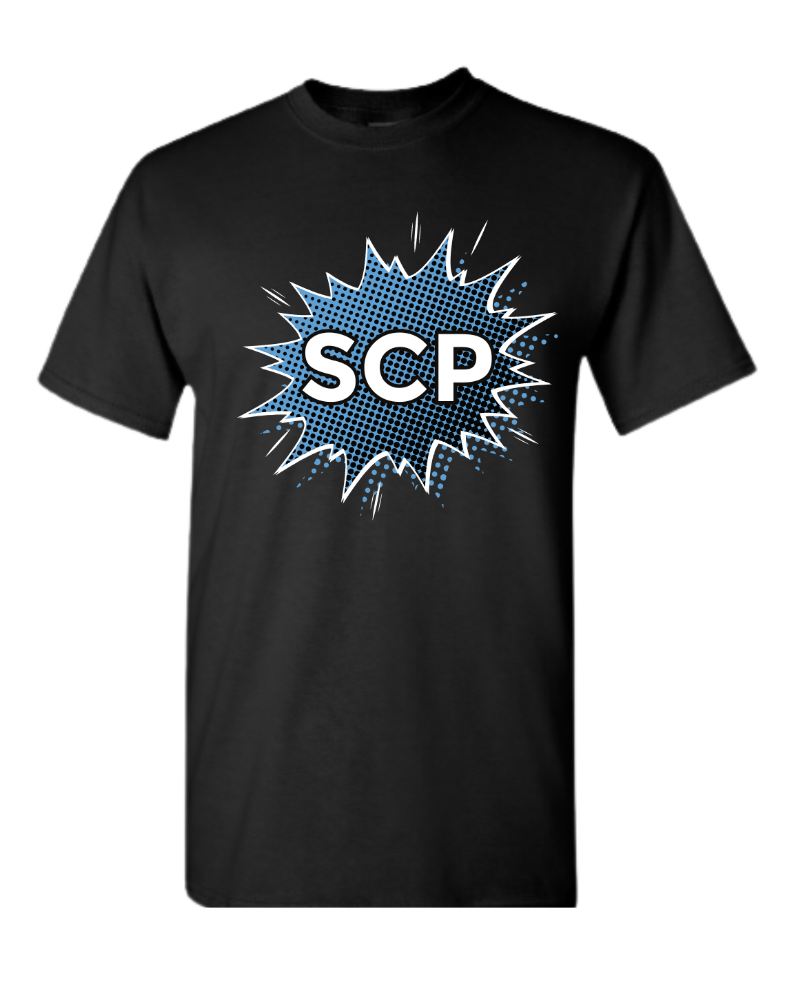 Crewneck T-shirt -Boom SCP Design-Center Chest Logo