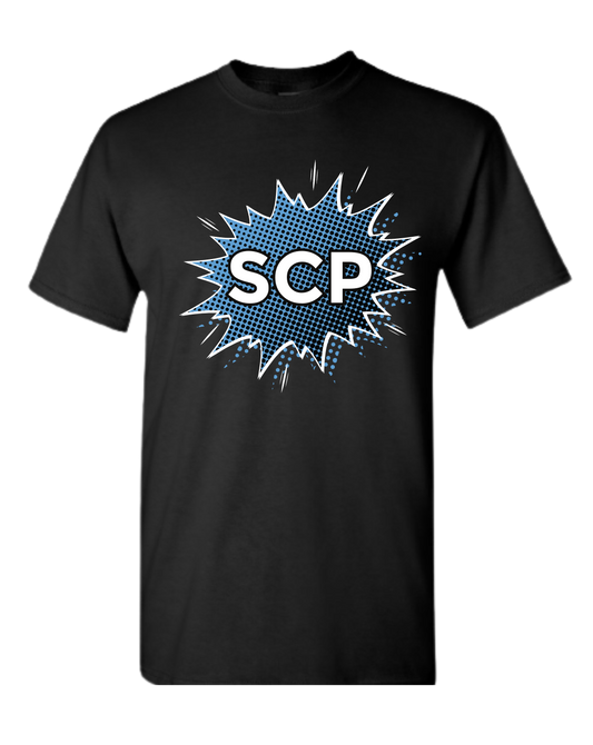 Crewneck T-shirt -Boom SCP Design-Center Chest Logo