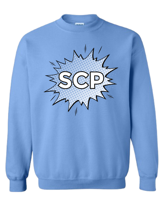 Crewneck Sweatshirt-Boom SCP Center Chest Logo