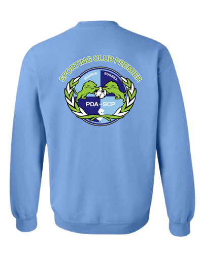 Crewneck Sweatshirt-PDA/SCP Back Center Logo with Front Chest Logo