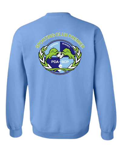 Youth Crewneck Sweatshirt-PDA/SCP Back Center Logo with Front Chest Logo