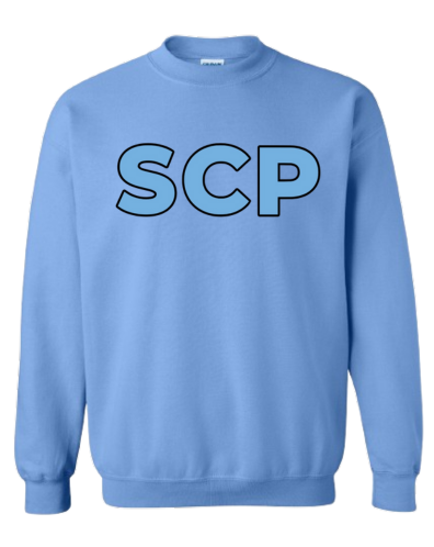 Youth Crewneck Sweatshirt-PDA/SCP Back Center Logo with Front Chest Logo