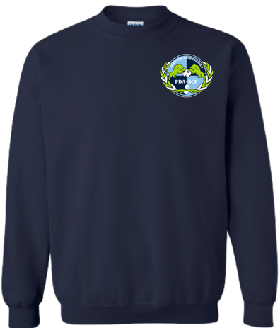 SCP Crewneck Sweatshirt – “PDA/SCP” Left-Chest Logo – Youth