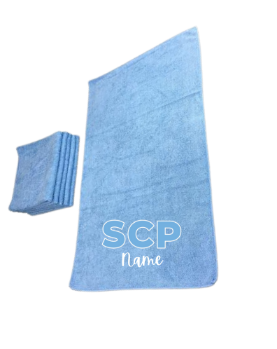 Microfiber Hand Towel-EMBROIDERED SCP Logo