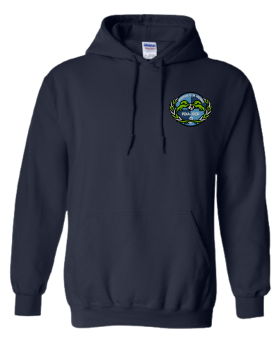 SCP Hoodie – Embroidered “PDA/SCP” Left-Chest Logo – Youth