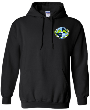 SCP Hoodie – “PDA/SCP” Left-Chest Logo – Youth