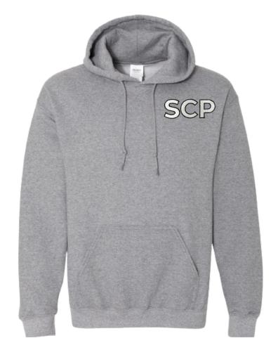 Hoodie Sweatshirt-EMBROIDERED SCP Left Chest Logo