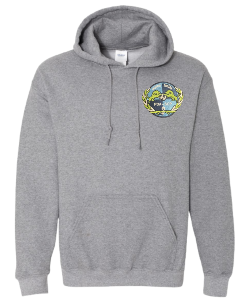 Hoodie Sweatshirt-EMBROIDERED PDA/SCP Left Chest Logo