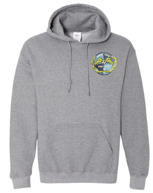 Hoodie Sweatshirt-EMBROIDERED PDA/SCP Left Chest Logo