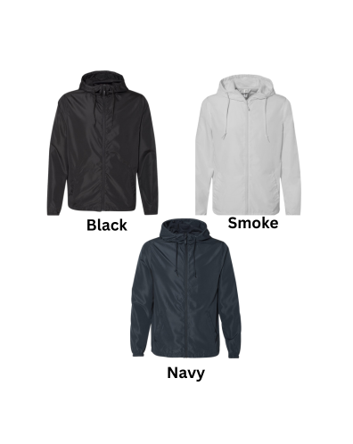 SCP Lightweight Full-Zip Windbreaker – Embroidered “SCP” Left-Chest Logo – Adult