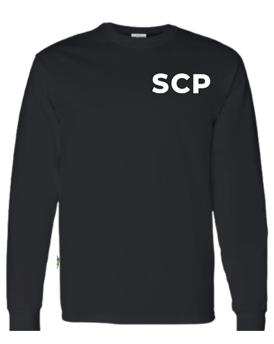 Crewneck-Long Sleeve T-shirt-SCP left chest logo