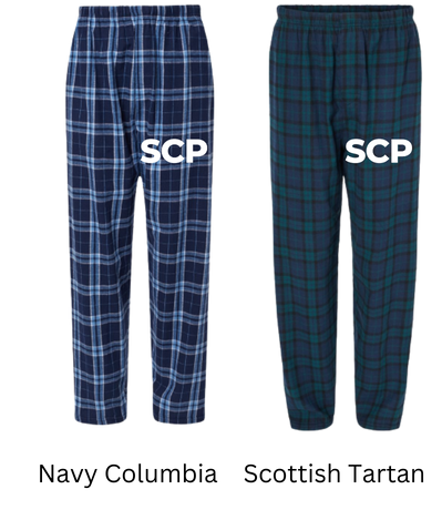 Boxercraft Mens Flannel pant with SCP FRONT Leg Logo - see description