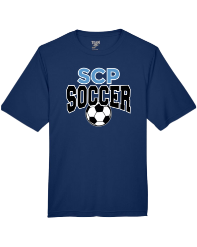 SCP Performance Tee – “SCP Soccer” Arch & Ball Front Design – Youth