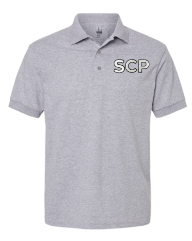 Polo shirt-EMBROIDERED Left chest SCP logo