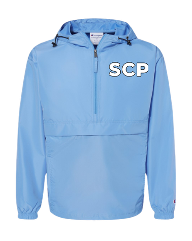 SCP Quarter-Zip Packable Jacket – Champion – Embroidered “SCP” Left-Chest Logo – Adult