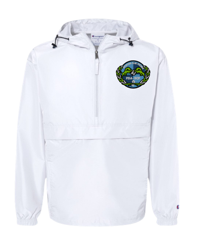 SCP Quarter-Zip Packable Jacket – Champion – Embroidered Round Left-Chest Logo – Adult