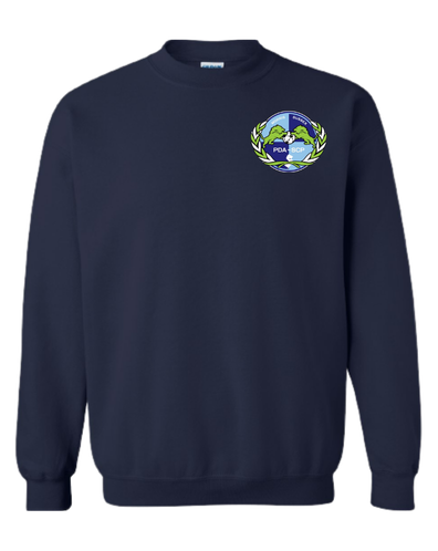 SCP Crewneck Sweatshirt – “PDA/SCP” Left-Chest Logo – Adult