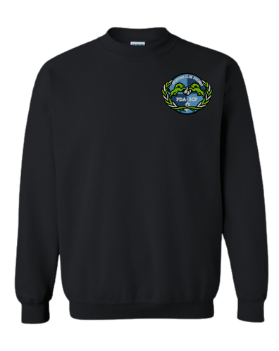 SCP Crewneck Sweatshirt – Embroidered “PDA/SCP” Left-Chest Logo – Adult