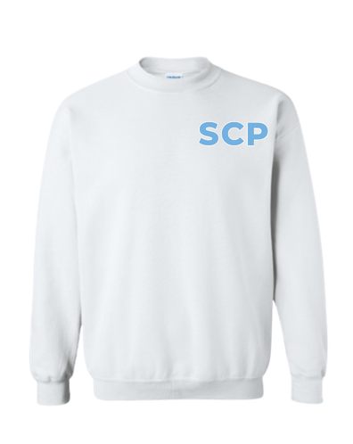 SCP Crewneck Sweatshirt – “SCP” Left-Chest Logo – Youth