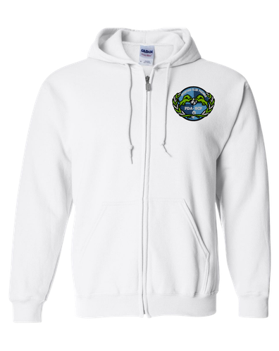 SCP Full-Zip Hoodie – Embroidered “PDA/SCP” Left-Chest Logo – Adult