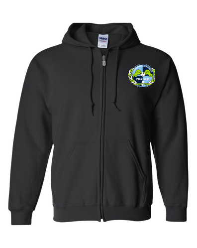 SCP Full-Zip Hoodie – “PDA/SCP” Left-Chest Logo – Adult