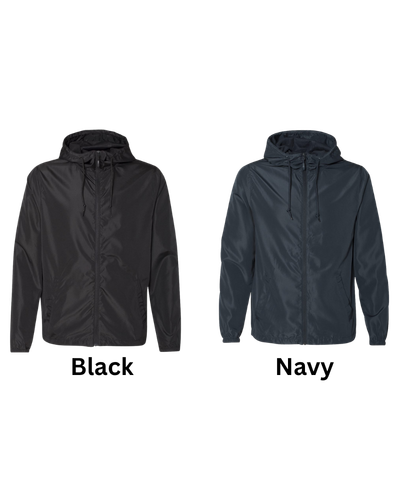 SCP Lightweight Full-Zip Windbreaker – Embroidered “SCP” Left-Chest Logo – Adult