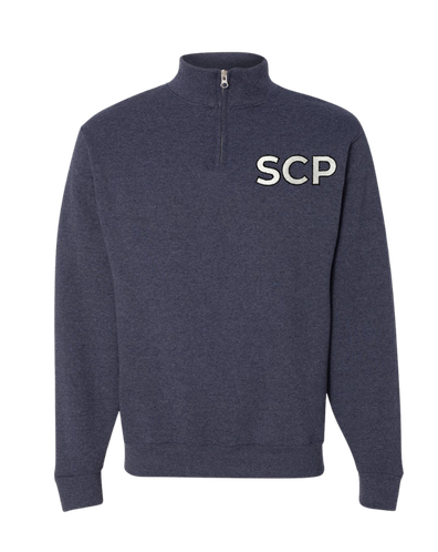 SCP Jerzees Quarter-Zip Sweatshirt – Embroidered “SCP” Left-Chest Logo – Adult