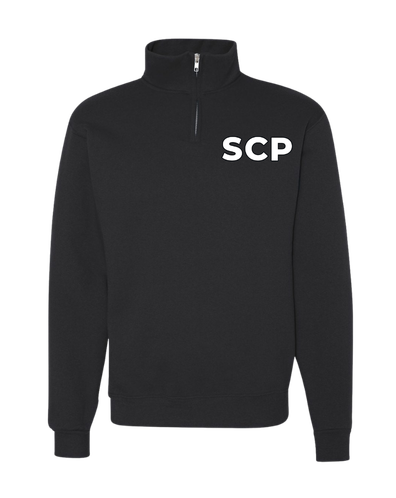 SCP Quarter-Zip Sweatshirt – “SCP” Left-Chest Logo – Adult