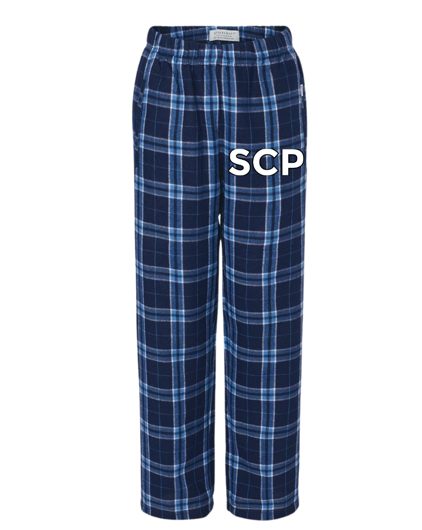 SCP Flannel Pants – Boxercraft – Front-Leg Logo – Youth