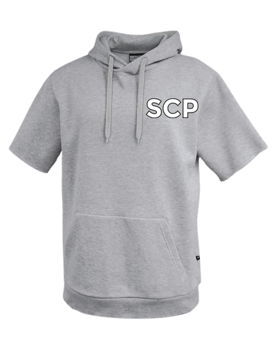 SCP Short-Sleeve Hoodie – Pennant – “SCP” Left Chest Logo – Adult