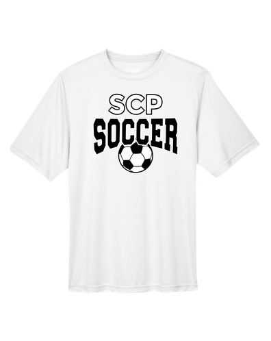 SCP Performance Tee – “SCP Soccer” Arch & Ball Front Design – Adult