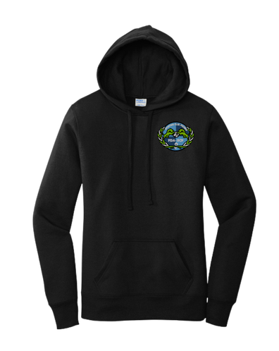 SCP Hoodie – Embroidered “PDA/SCP" Left-Chest Logo – Women's Fit