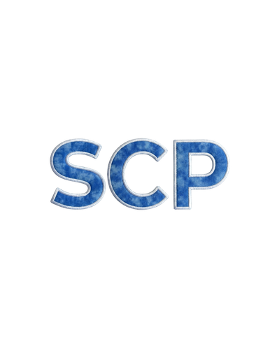 SCP Crewneck Sweatshirt – Embroidered “SCP” Appliqué – Center-Chest Logo – Youth