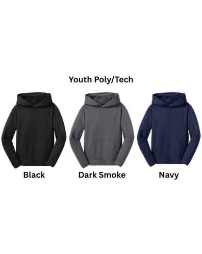 SCP "Performance" Hoodie – “PDA/SCP" Left Chest Logo – Youth