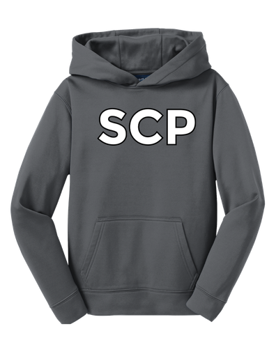 SCP "Performance" Hoodie – “SCP" Center Chest Logo – Youth