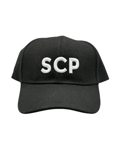 SCP Baseball Cap (Structured) – Embroidered “SCP” (3D Puff) – Adult/Young Adult