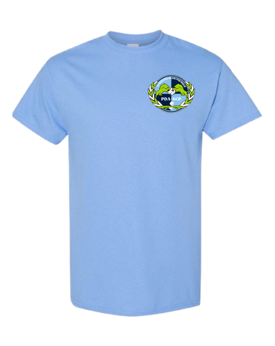 SCP Crewneck Tee – “PDA/SCP” Left-Chest Logo – Youth