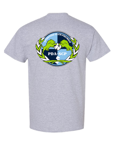 SCP Crewneck Tee – “PDA/SCP” Back-Center Logo – Adult