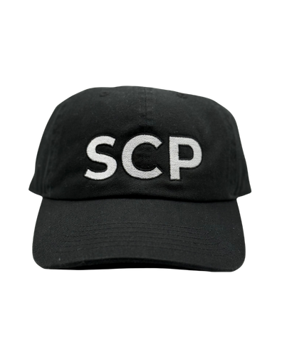 SCP Baseball Cap (Unstructured) – Embroidered “SCP” – Adult/Young Adult