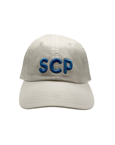 SCP Baseball Cap (Unstructured) – Embroidered “SCP” (3D Puff) – Adult/Young Adult