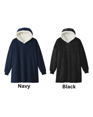 SCP Oversized Sweatshirt Blanket – Embroidered Left-Chest Logo (Player Number on Sleeve – Optional) – Adult/Young Adult