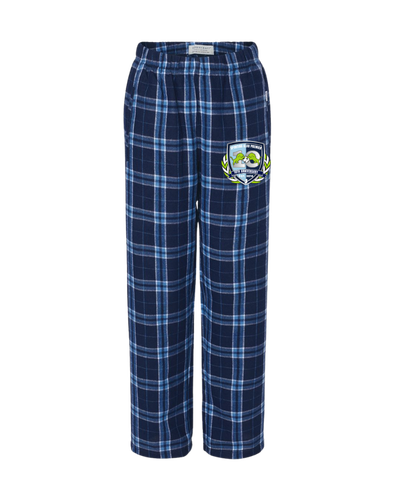 10th Anniversary Flannel Pants – Boxercraft – Front-Leg Logo (Emblem or Badge) – Youth