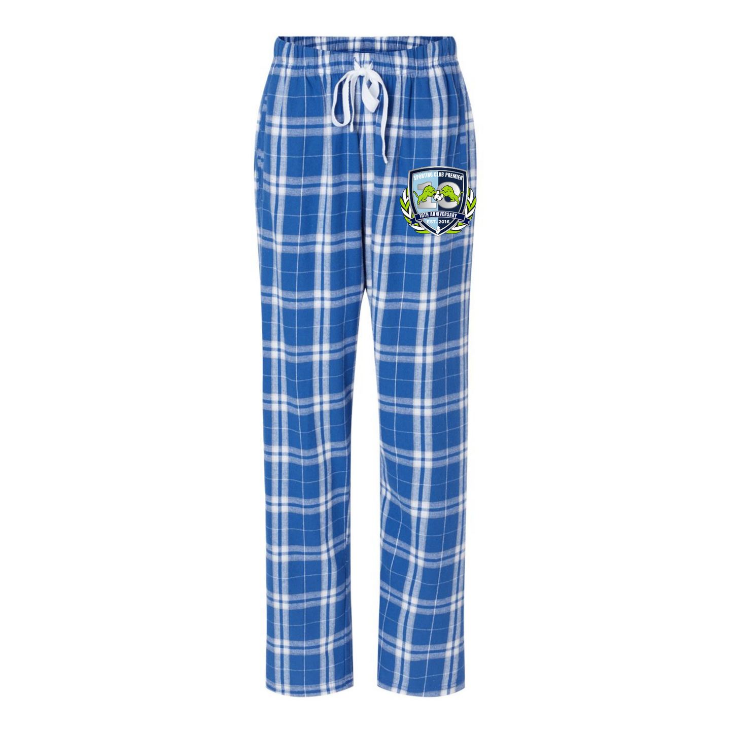 10th Anniversary Flannel Pants – Boxercraft – Front-Leg Logo (Emblem or Badge) – Women
