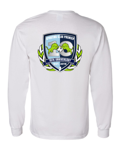 10th Anniversary Long Sleeve Tee – (Emblem or Badge) Back Center – Youth