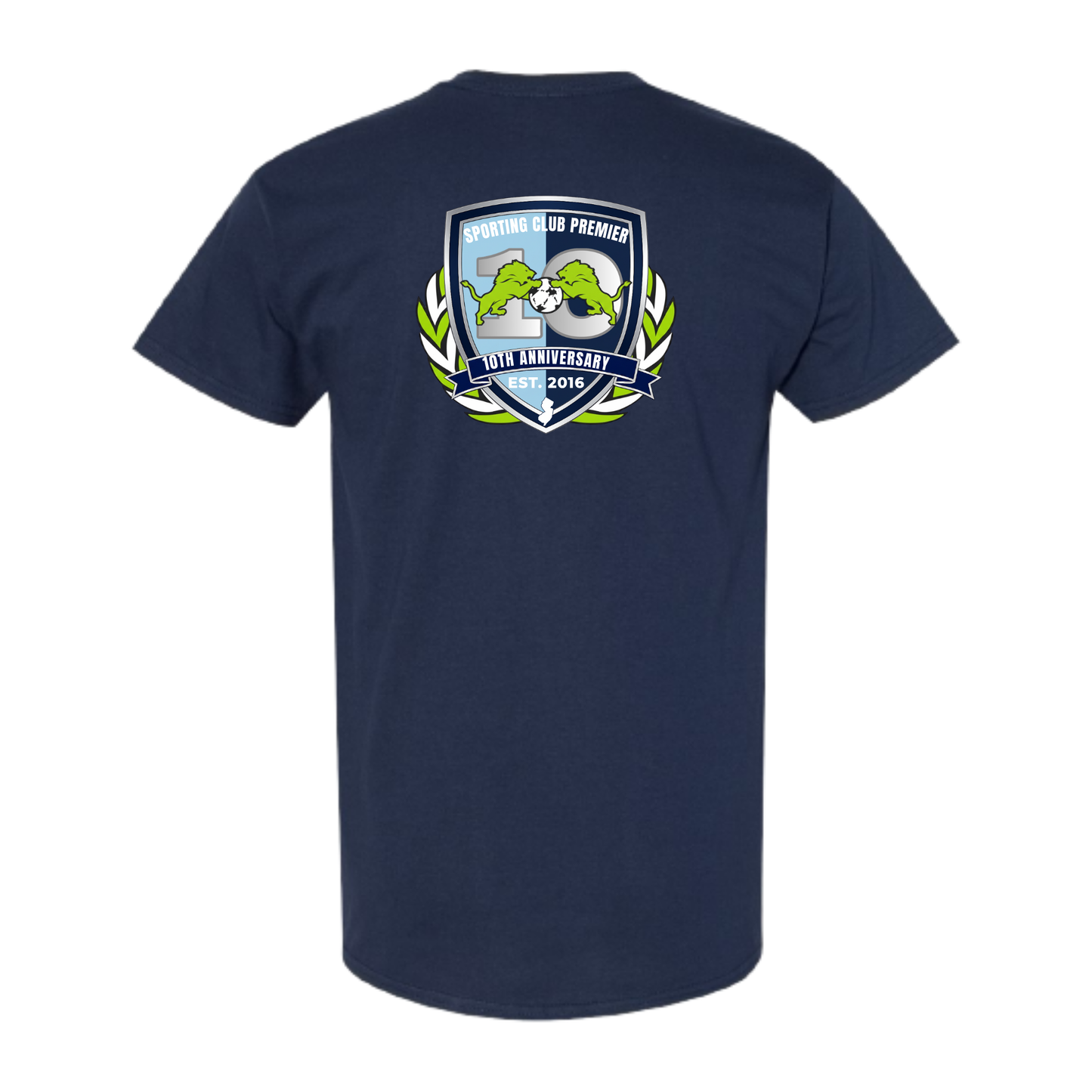 10th Anniversary Performance Tee – (Emblem or Badge) Back Center - Youth